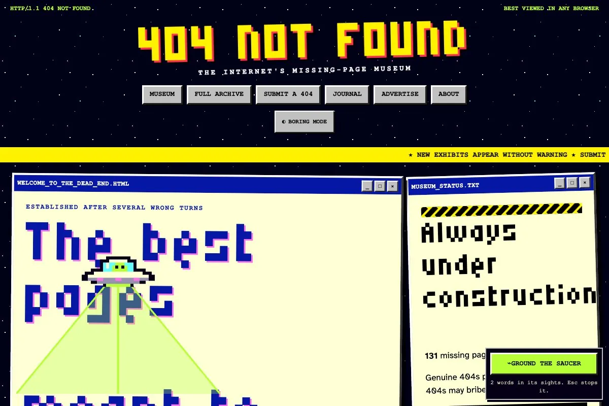 Desktop screenshot of 404 Not Found
