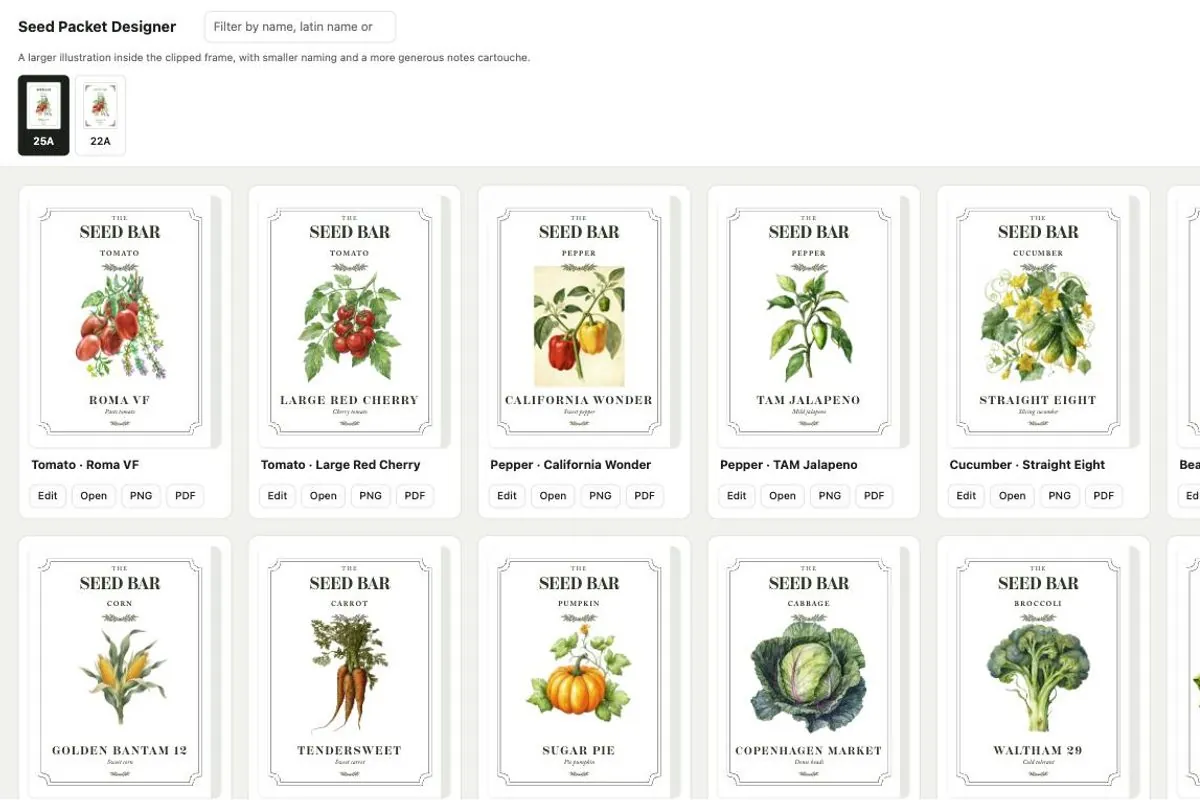 Desktop screenshot of The Seed Bar