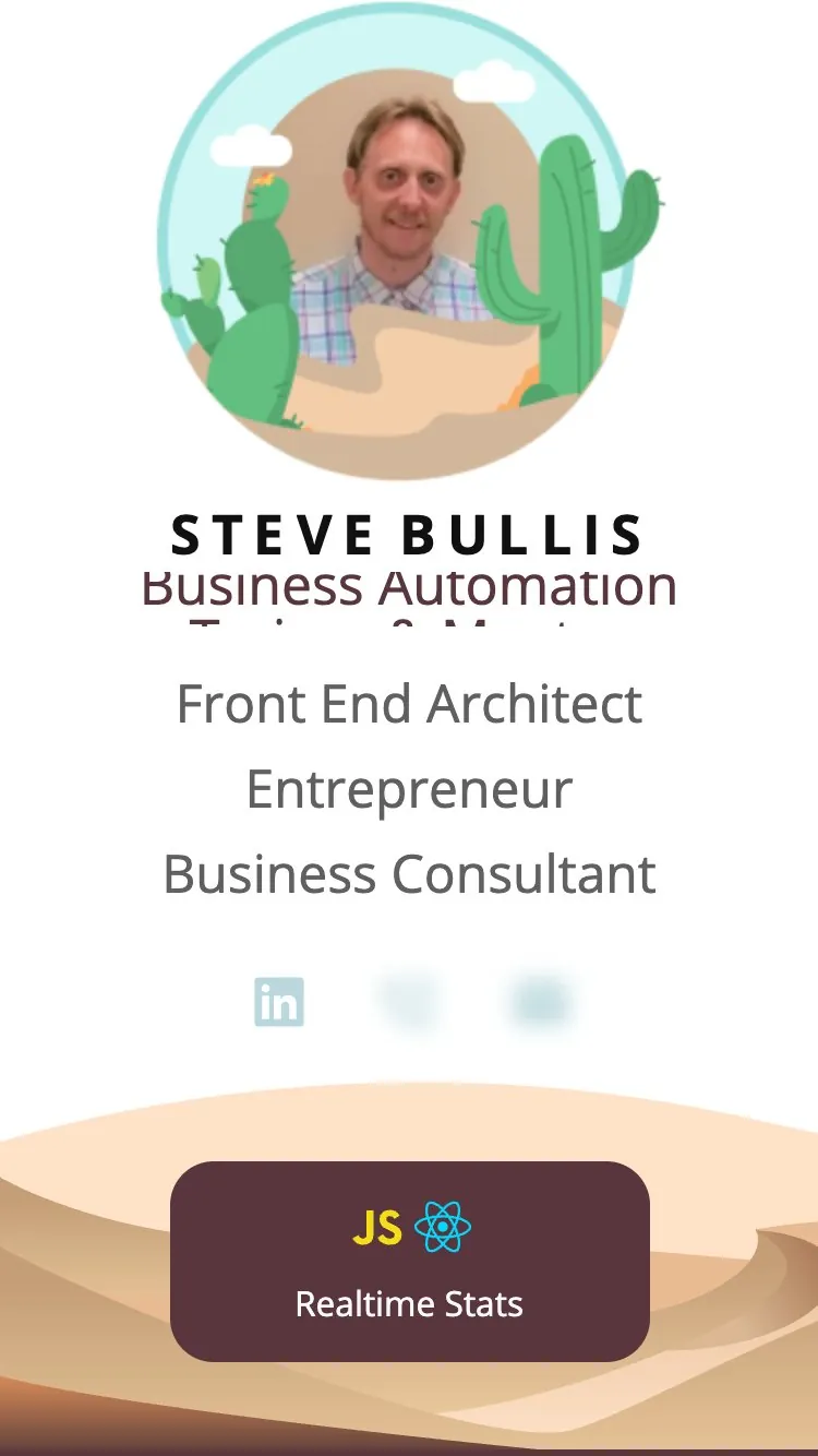 Mobile screenshot of Steve Bullis