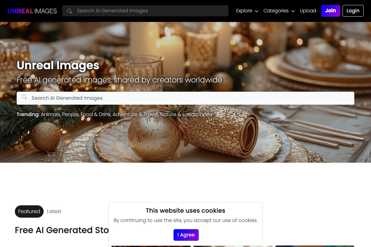 Desktop screenshot of Unreal Images